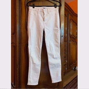 Paige white denim skinny jeans